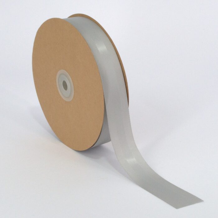 ΚΟΡΔΕΛΑ ΣΑΤΕΝ ΜΕ ΓΚΡΟ 25MMX50MET GREY - Image 1