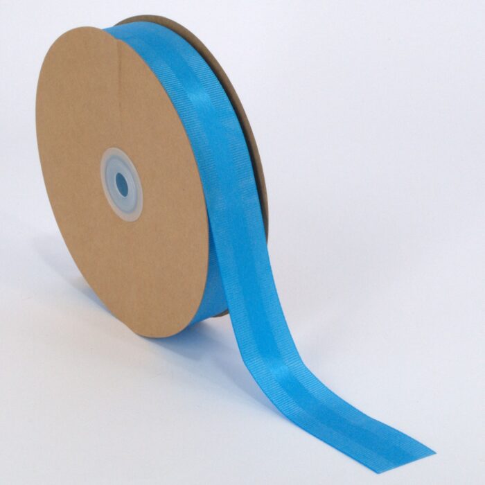 ΚΟΡΔΕΛΑ ΣΑΤΕΝ ΜΕ ΓΚΡΟ 25MMX50MET TURQUOISE - Image 1