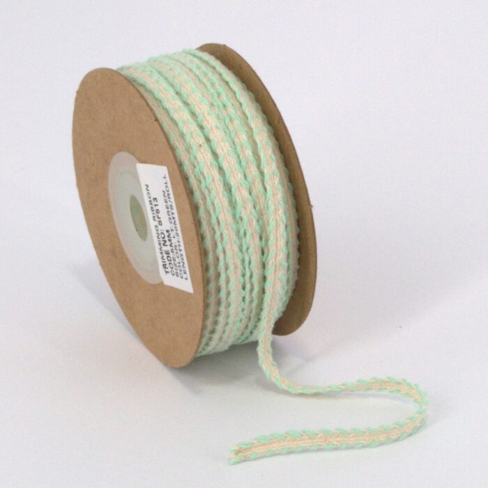 ΚΟΡΔΟΝΙ ΜΕ ΛΟΞΗ ΟΥΓΙΑ 5MMX20MET IVORY-GREEN P - Image 1